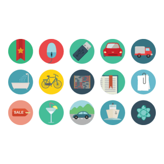 Round Icons Logo PNG Vector