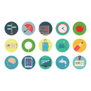 Round Icons Logo PNG Vector