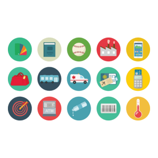 Round Icons Logo PNG Vector