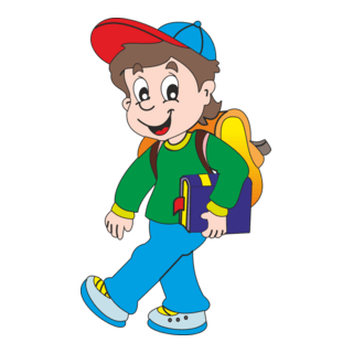 studing boy Logo PNG Vector