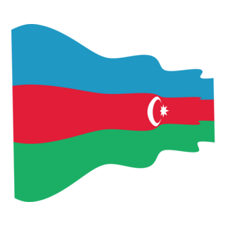 WAVY AZERBAIJAN FLAG Logo PNG Vector