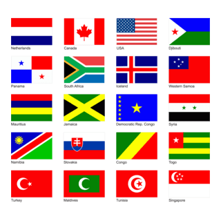 World Flags Logo PNG Vector