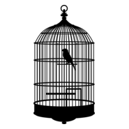 Bird Cage Logo PNG Vector