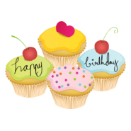 Cupcake Logo PNG Vector