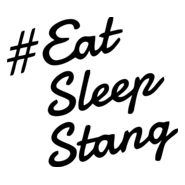 Eat Sleep Stang Logo PNG Vector