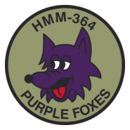 HMM-364 Purple Foxes Logo PNG Vector