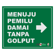 Menuju Pemilu Damai Golput Logo PNG Vector