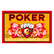 Poker cerveza, etiqueta antigua Logo PNG Vector