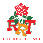 Red Rose Travel Logo PNG Vector