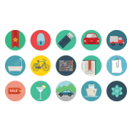 Round Icons Logo PNG Vector