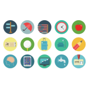 Round Icons Logo PNG Vector