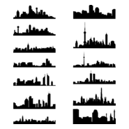 Skylines Cityscape Logo PNG Vector