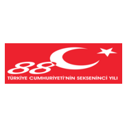 Türkiye Cumhuriyeti 88. yıl logosu Logo PNG Vector