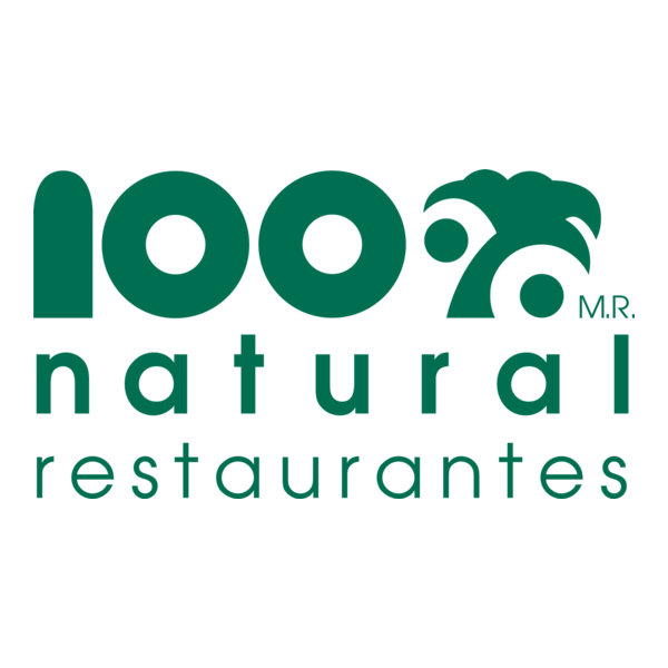 100% Natural Restaurantes Logo PNG Vector