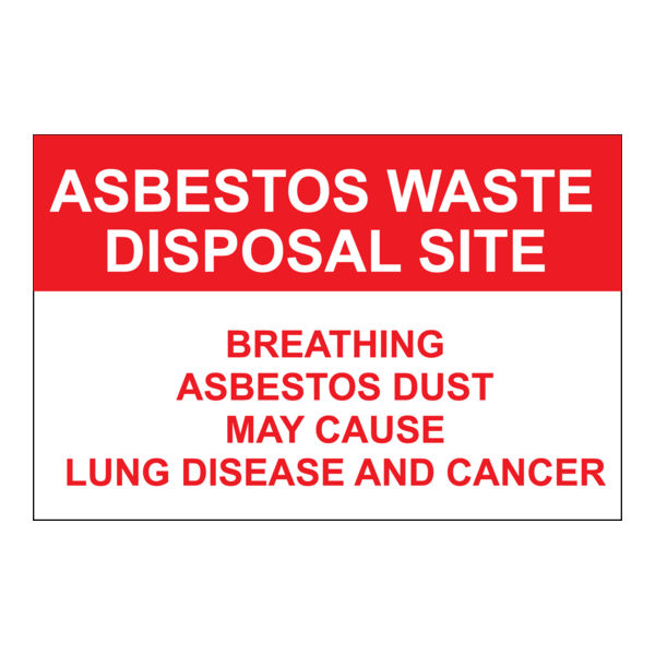 ASBESTOS DUST WARNING SIGN Logo PNG Vector
