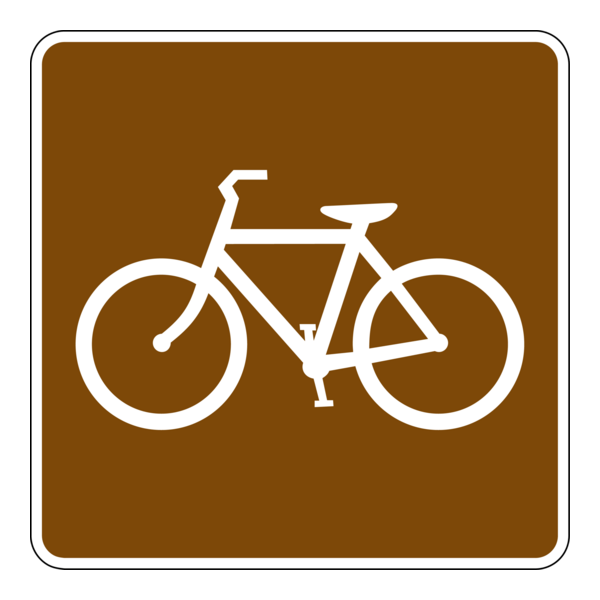 BICYCLE TRAIL SIGN Logo PNG Vector