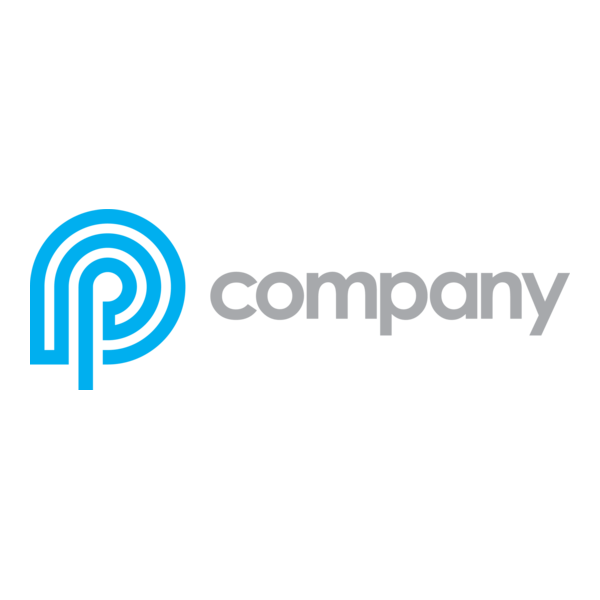 Blue P Logo PNG Vector