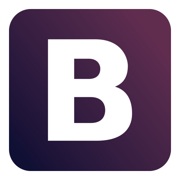 Bootstrap Framework Logo PNG Vector