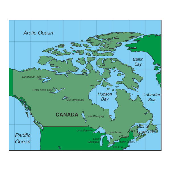 CANADA MAP Logo PNG Vector