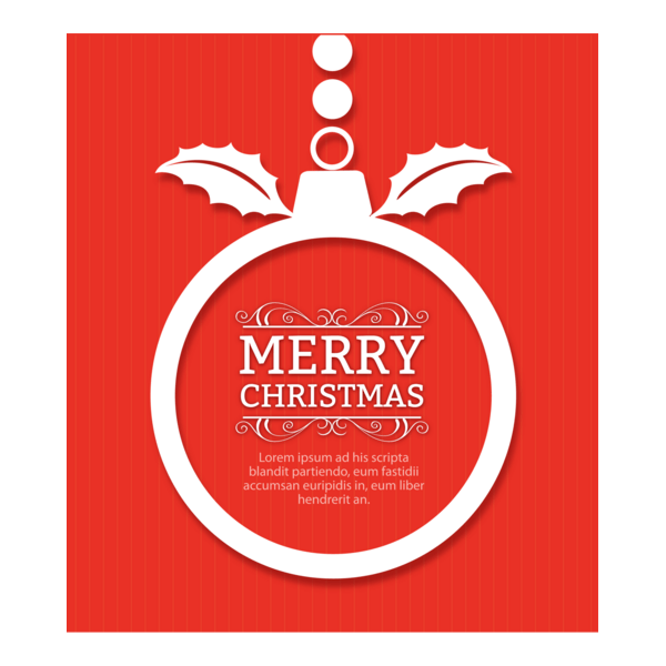 Christmas Ball Logo PNG Vector
