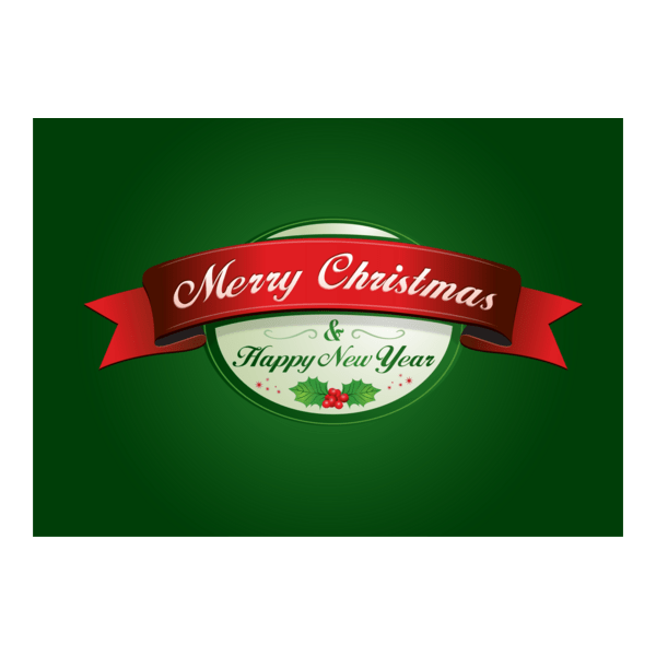 CHRISTMAS NEW YEAR LABEL Logo PNG Vector