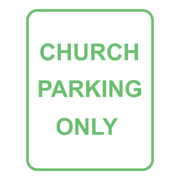CHURCH PARKING ROAD SIGN Logo PNG Vector