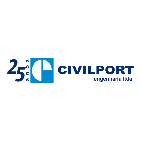 Civil Port Engenharia Logo PNG Vector