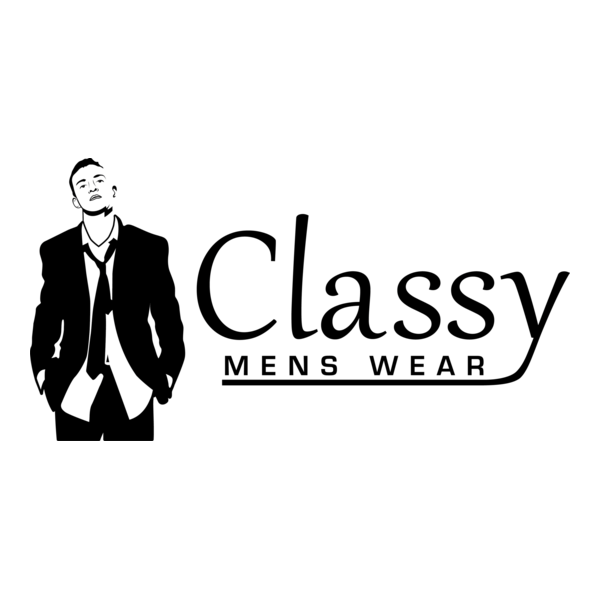 Classy Mens Wear Logo PNG Vector
