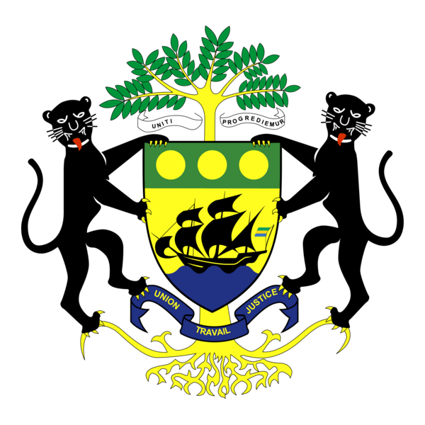 COAT OF ARMS OF GABON Logo PNG Vector