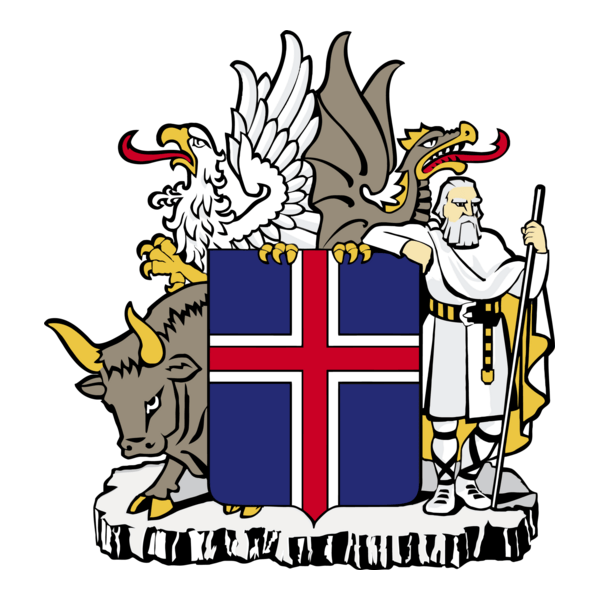 COAT OF ARMS OF ICELAND Logo PNG Vector