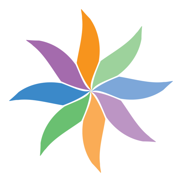 COLORFUL FLOWER DESIGN Logo PNG Vector