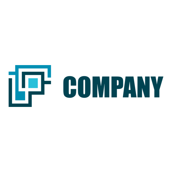 Company Blocky F Logo PNG Vector