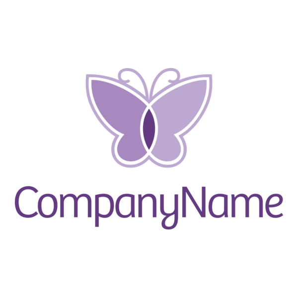Company Butterfly Logo PNG Vector