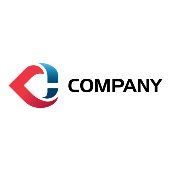 Company C Ribbon Logo PNG Vector