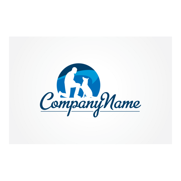 Company Dog Obedience Training Logo PNG Vector
