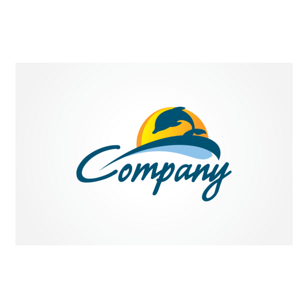 Company Dolphin Logo PNG Vector