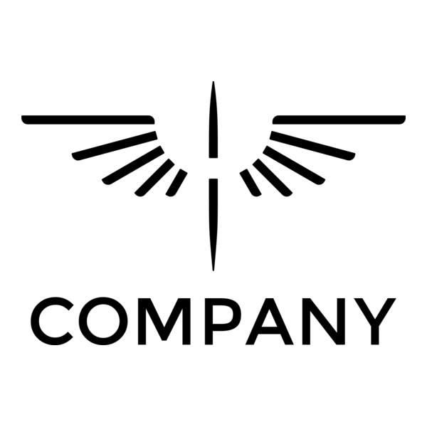 Company Eagle Skeleton Logo PNG Vector