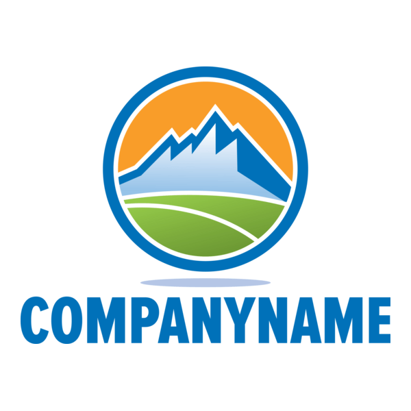 Company Mountain Logo PNG Vector