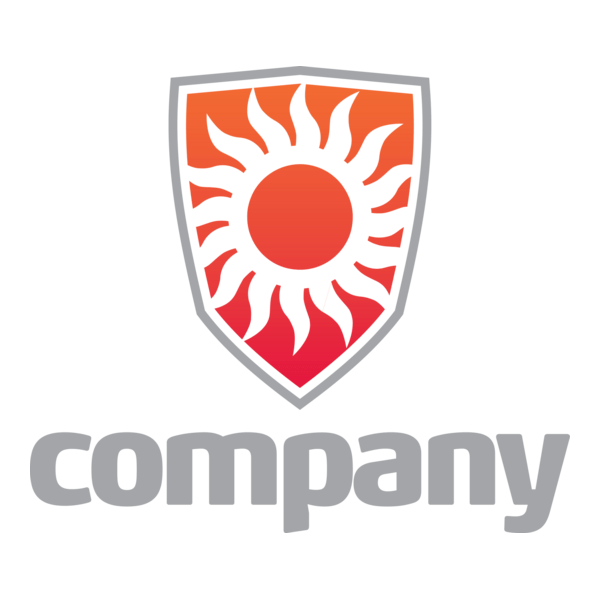 Company Sun Shield Logo PNG Vector