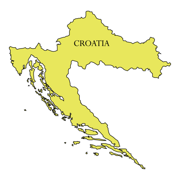 CROATIA MAP Logo PNG Vector