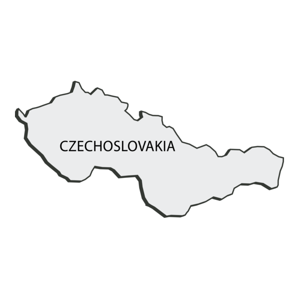 CZECHOSLOVAKIA MAP Logo PNG Vector