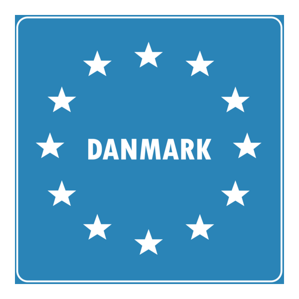DENMARK EU ENTRY ROAD SIGN Logo PNG Vector