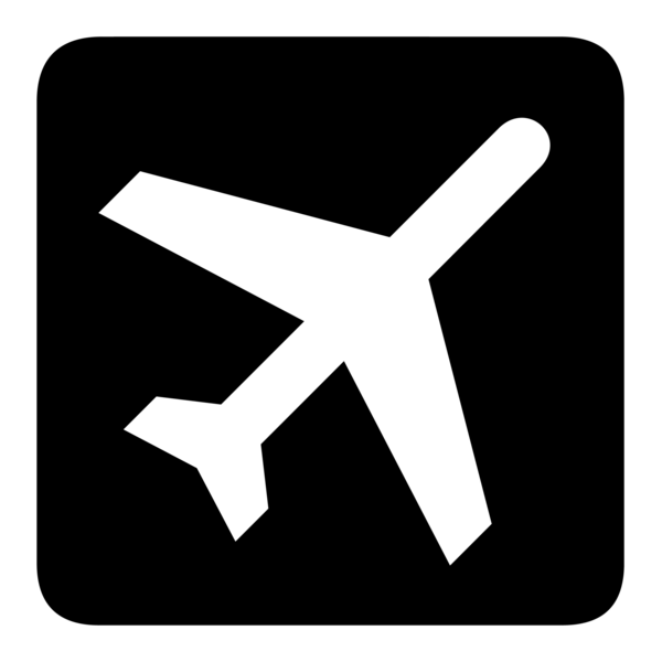 DEPARTURE FLIGHTS AIRPORT SIGN Logo PNG Vector