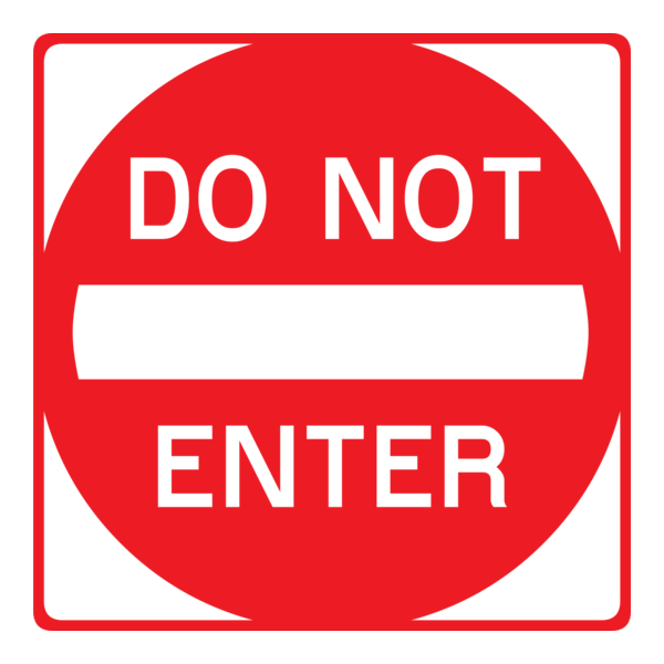 DO NOT ENTER ALTERNATE SIGN Logo PNG Vector