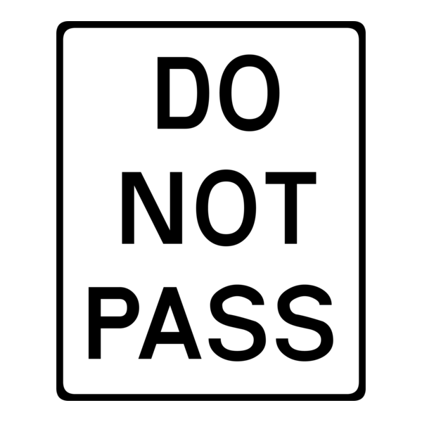 DO NOT PASS WARNING SIGN Logo PNG Vector