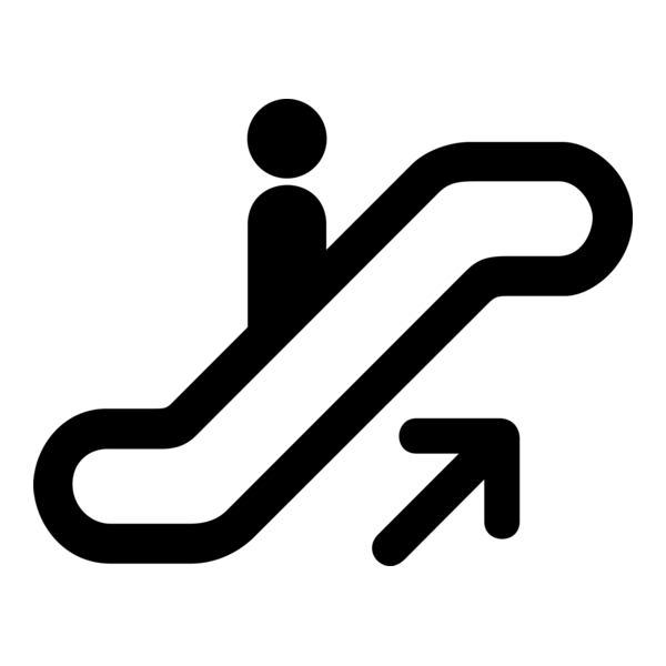 ESCALATOR UP SIGN Logo PNG Vector