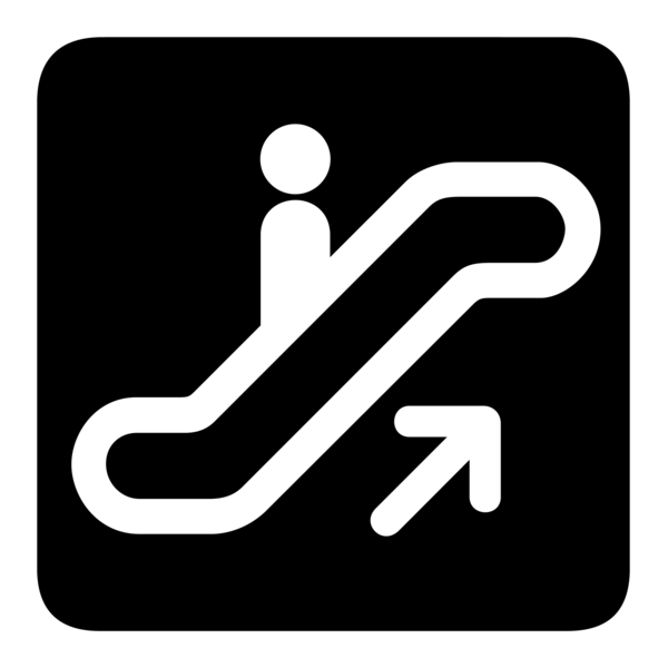 ESCALATOR UP SYMBOL Logo PNG Vector