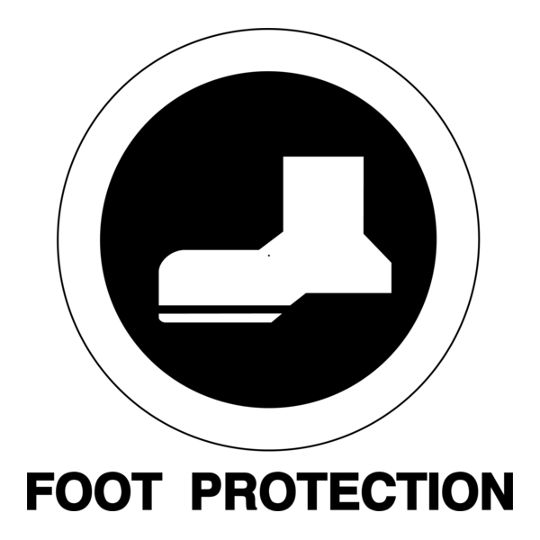FOOT PROTECTION SIGN Logo PNG Vector