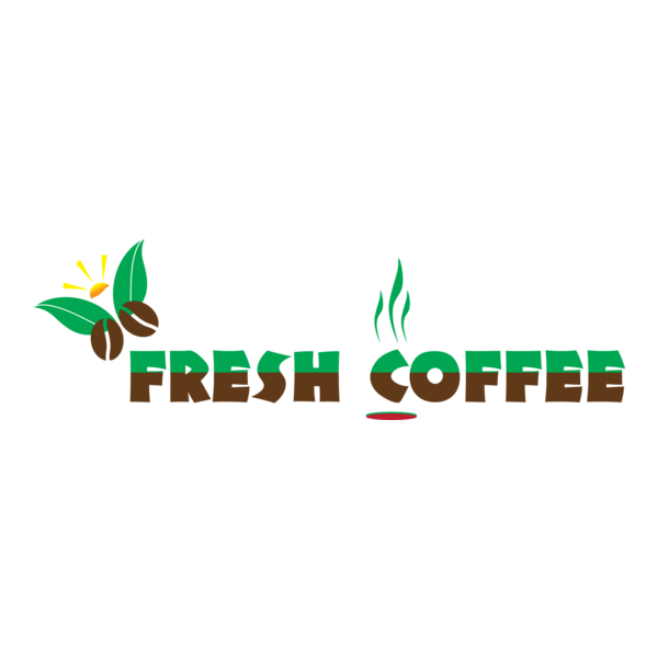 Fresh Coffee Logo PNG Vector