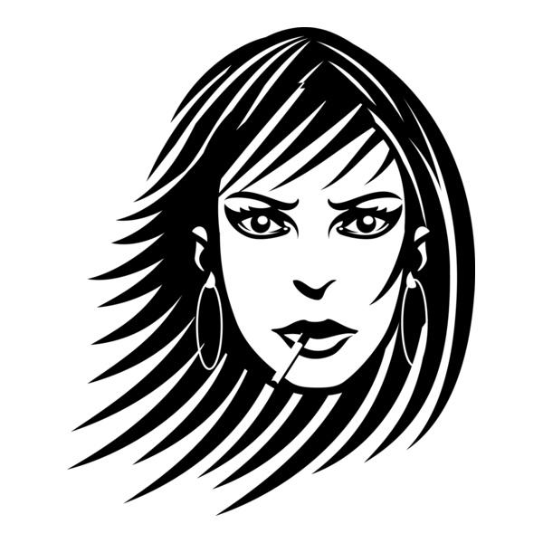 GIRL PORTRAIT Logo PNG Vector